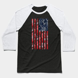 Camouflage of united states of america flag Baseball T-Shirt